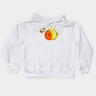 Candy Corn Bee Kids Hoodie